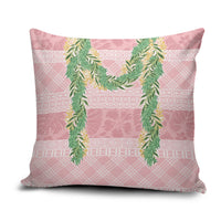 Hawai'i Paniolo Maile Twisted Lei Pillow Cover Dusty Rose