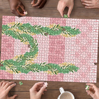 Hawai'i Paniolo Maile Twisted Lei Puzzle Dusty Rose