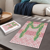 Hawai'i Paniolo Maile Twisted Lei Puzzle Dusty Rose