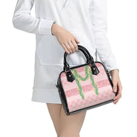 Hawai'i Paniolo Maile Twisted Lei Shoulder Handbag Dusty Rose