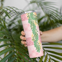 Hawai'i Paniolo Maile Twisted Lei Skinny Tumbler Dusty Rose