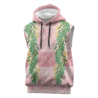 Hawai'i Paniolo Maile Twisted Lei Sleeveless Hoodie Dusty Rose