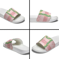 Hawai'i Paniolo Maile Twisted Lei Slide Sandals Dusty Rose