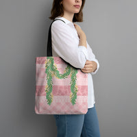 Hawai'i Paniolo Maile Twisted Lei Tote Bag Dusty Rose