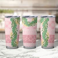 Hawai'i Paniolo Maile Twisted Lei Tumbler Cup Dusty Rose LT7 - Polynesian Pride