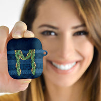 Hawai'i Paniolo Maile Twisted Lei AirPods Case Cobalt Blue
