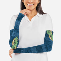 Hawai'i Paniolo Maile Twisted Lei Arm Sleeves Cobalt Blue