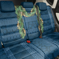 Hawai'i Paniolo Maile Twisted Lei Back Car Seat Cover Cobalt Blue LT7 - Polynesian Pride