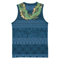 Hawai'i Paniolo Maile Twisted Lei Basketball Jersey Cobalt Blue LT7 - Polynesian Pride