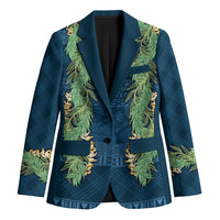 Hawai'i Paniolo Maile Twisted Lei Blazer Cobalt Blue