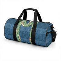 Hawai'i Paniolo Maile Twisted Lei Duffle Bag Cobalt Blue