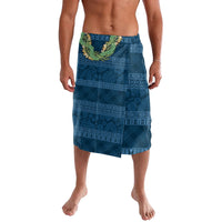 Hawai'i Paniolo Maile Twisted Lei Lavalava Cobalt Blue