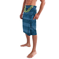 Hawai'i Paniolo Maile Twisted Lei Lavalava Cobalt Blue