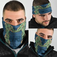 Hawai'i Paniolo Maile Twisted Lei Neck Gaiter Cobalt Blue