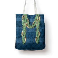 Hawai'i Paniolo Maile Twisted Lei Tote Bag Cobalt Blue