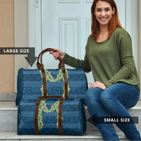 Hawai'i Paniolo Maile Twisted Lei Travel Bag Cobalt Blue LT7 - Polynesian Pride