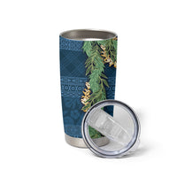 Hawai'i Paniolo Maile Twisted Lei Tumbler Cup Cobalt Blue LT7 - Polynesian Pride