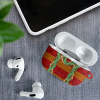 Hawai'i Paniolo Maile Twisted Lei AirPods Case Hilo Royal Red LT7 - Polynesian Pride
