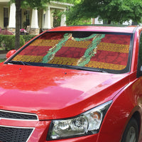 Hawai'i Paniolo Maile Twisted Lei Auto Sun Shade Hilo Royal Red