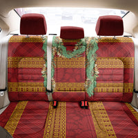 Hawai'i Paniolo Maile Twisted Lei Back Car Seat Cover Hilo Royal Red