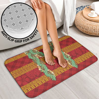 Hawai'i Paniolo Maile Twisted Lei Bathroom Set Hilo Royal Red
