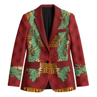 Hawai'i Paniolo Maile Twisted Lei Blazer Hilo Royal Red