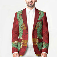 Hawai'i Paniolo Maile Twisted Lei Blazer Hilo Royal Red