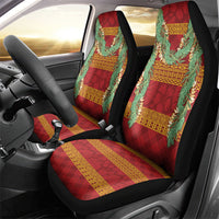 Hawai'i Paniolo Maile Twisted Lei Car Seat Cover Hilo Royal Red