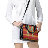 Hawai'i Paniolo Maile Twisted Lei Shoulder Handbag Hilo Royal Red