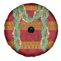 Hawai'i Paniolo Maile Twisted Lei Spare Tire Cover Hilo Royal Red