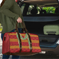Hawai'i Paniolo Maile Twisted Lei Travel Bag Hilo Royal Red LT7 - Polynesian Pride