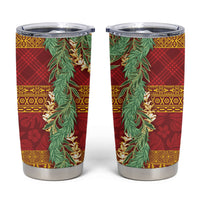 Hawai'i Paniolo Maile Twisted Lei Tumbler Cup Hilo Royal Red