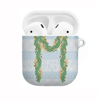 Hawai'i Paniolo Maile Twisted Lei AirPods Case Winter White