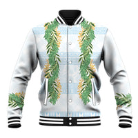 Hawai'i Paniolo Maile Twisted Lei Baseball Jacket Winter White