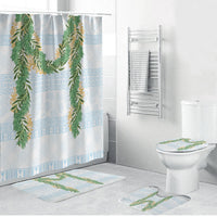 Hawai'i Paniolo Maile Twisted Lei Bathroom Set Winter White