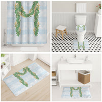 Hawai'i Paniolo Maile Twisted Lei Bathroom Set Winter White