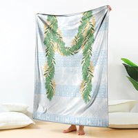 Hawai'i Paniolo Maile Twisted Lei Blanket Winter White