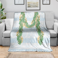 Hawai'i Paniolo Maile Twisted Lei Blanket Winter White