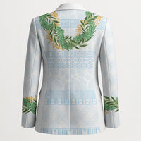 Hawai'i Paniolo Maile Twisted Lei Blazer Winter White