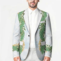 Hawai'i Paniolo Maile Twisted Lei Blazer Winter White