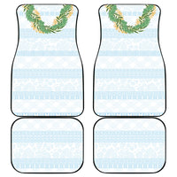 Hawai'i Paniolo Maile Twisted Lei Car Mats Winter White