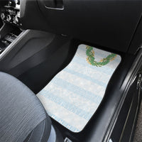 Hawai'i Paniolo Maile Twisted Lei Car Mats Winter White