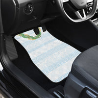 Hawai'i Paniolo Maile Twisted Lei Car Mats Winter White