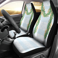 Hawai'i Paniolo Maile Twisted Lei Car Seat Cover Winter White LT7 - Polynesian Pride