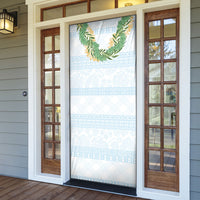 Hawai'i Paniolo Maile Twisted Lei Door Cover Winter White