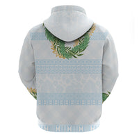 Hawai'i Paniolo Maile Twisted Lei Hoodie Winter White
