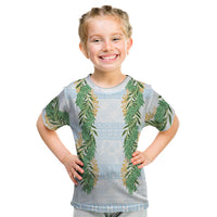 Hawai'i Paniolo Maile Twisted Lei Kid T Shirt Winter White