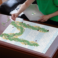 Hawai'i Paniolo Maile Twisted Lei Puzzle Winter White