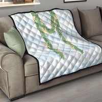 Hawai'i Paniolo Maile Twisted Lei Quilt Winter White
