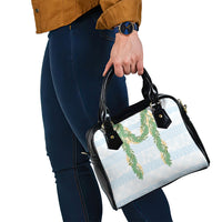 Hawai'i Paniolo Maile Twisted Lei Shoulder Handbag Winter White